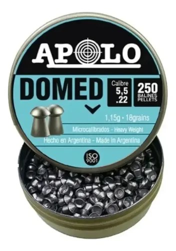 Poston Apolo Lata 250 Unid Domed-cal.5.5mm Caza.18 Grains - 9