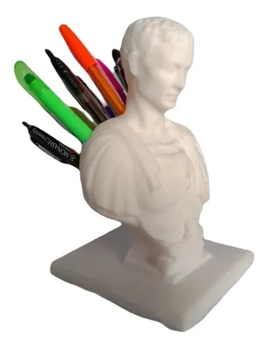 Porta Lapices Julio Cesar Impresión 3d
