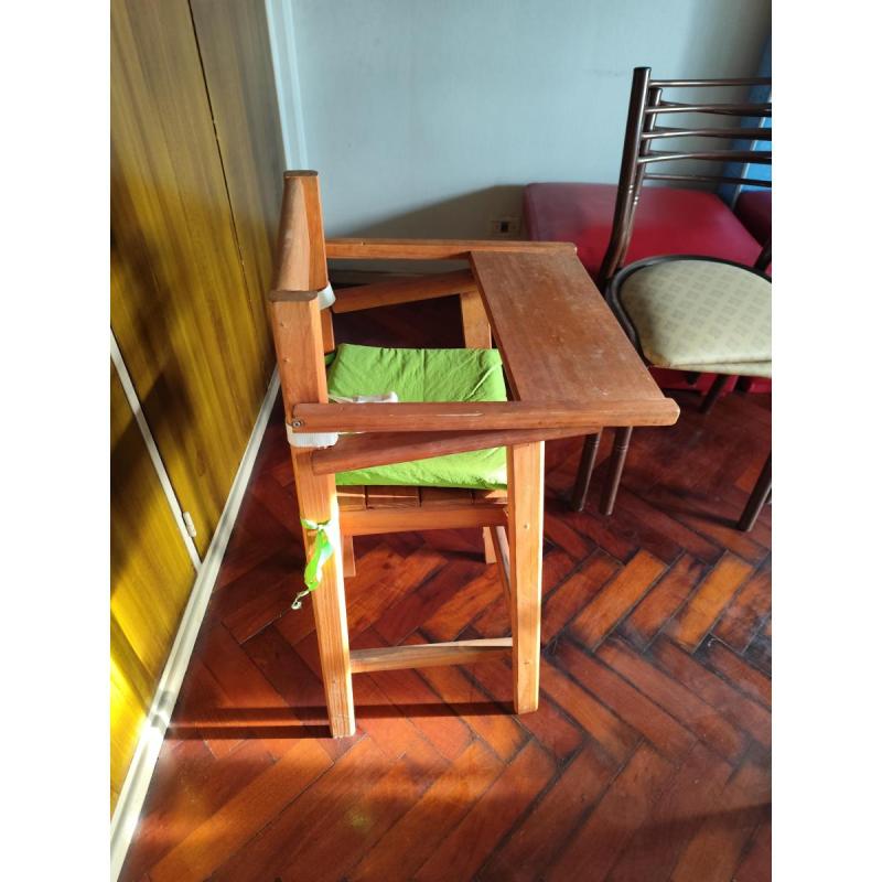 silla para bebe de madera usada - 2