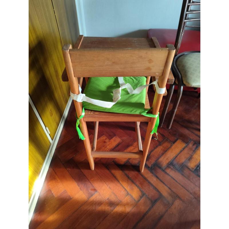 silla para bebe de madera usada - 3