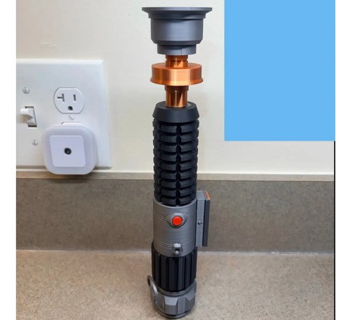 Lightsaber Sable De Luz Obi-wan Kenobi Star Wars Plateado - 3