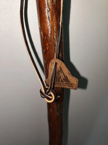 Bastón De Senderismo Artesanal Indígena Origen Americano Madera