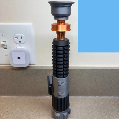 Lightsaber Sable De Luz Obi-wan Kenobi Star Wars Plateado - 4
