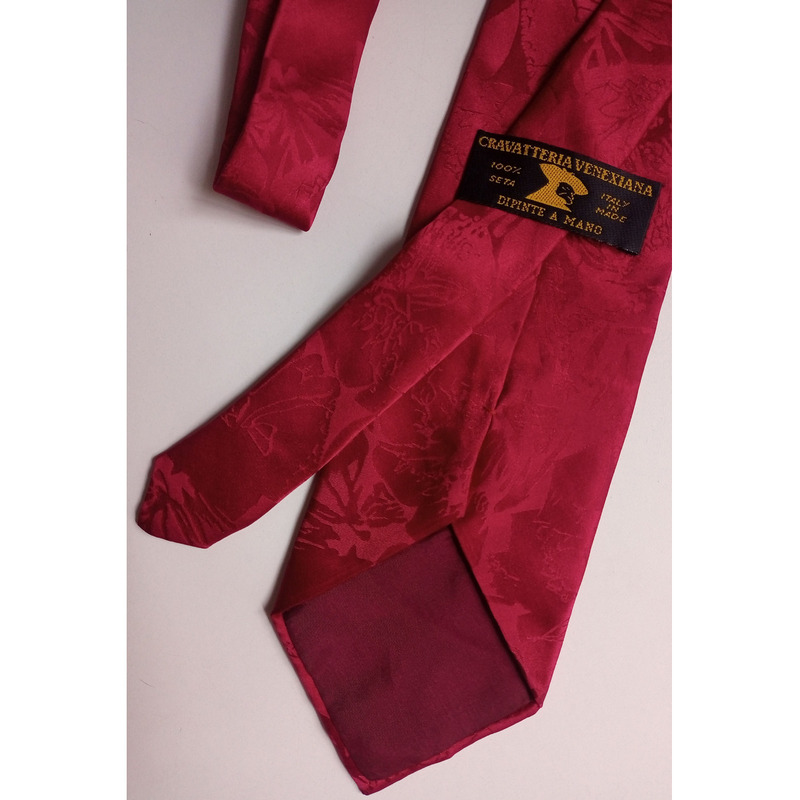 Corbata de seda italiana - CRAVATTERIA VENEXIANA DIPINTE A MANO SEDA PINTADA A MANO - 3