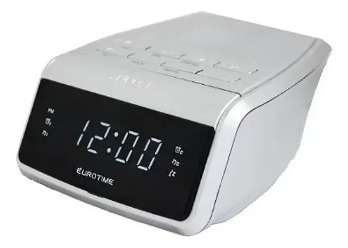 Radio Reloj Eurotime Am Fm 220v 509.01 Usado Muy Bueno Blanco