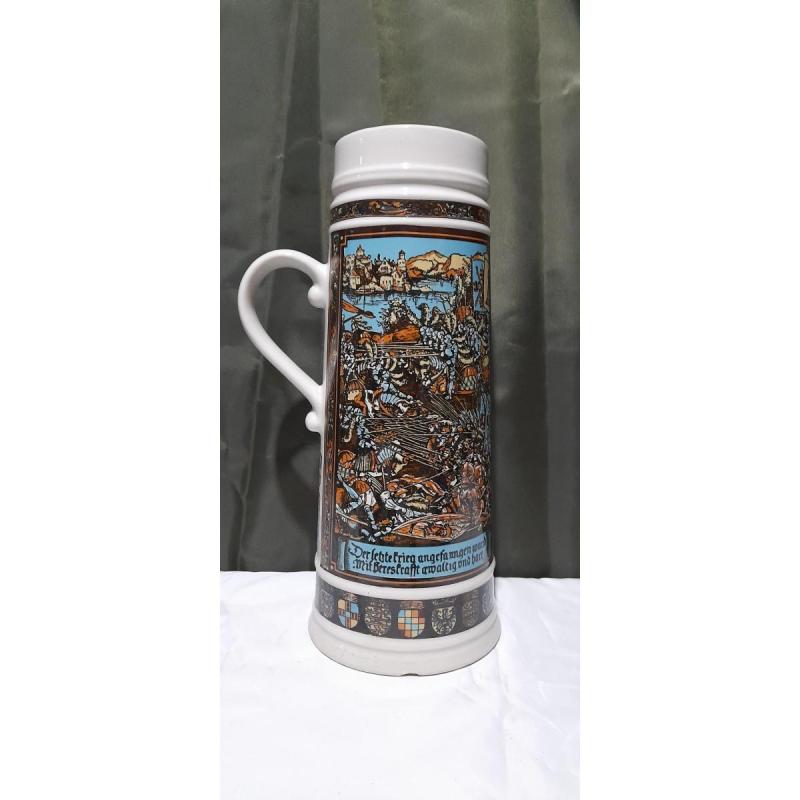 Antigua Jarra Chopp Cerveza Ancers 2.5 Litros Ceramica Vintage”