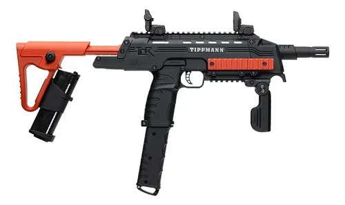 Rifle Disuasiva Byrna Tcr Escopeta No Letal Defensa Personal Negro Y Naranja 1727.2 Mm