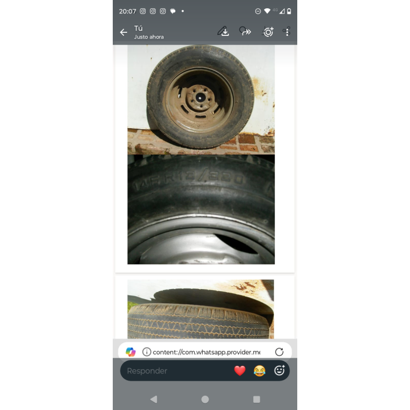 2 CUBIERTAS CON LLANTAS