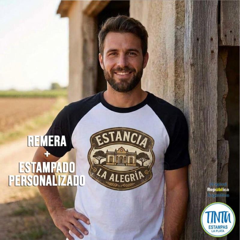 Remeras tipo RANGLAN- BASEBALL Estampadas con tu imagen (Adulto/Niño)