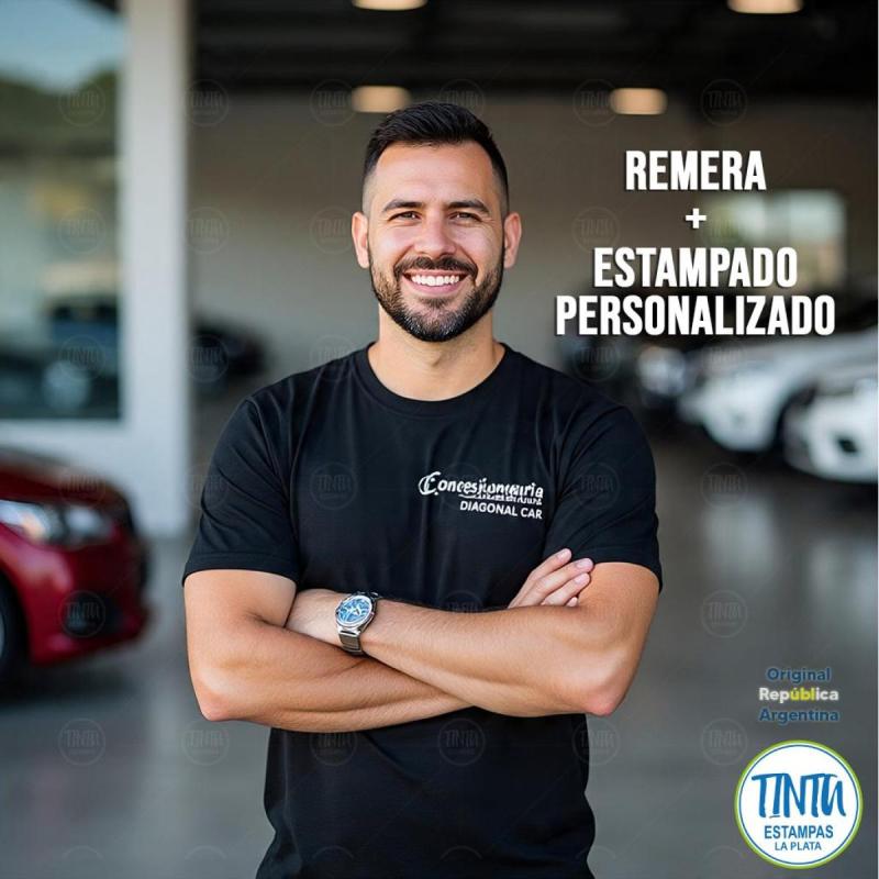 Remeras estampada con tu imagen algodón peinado