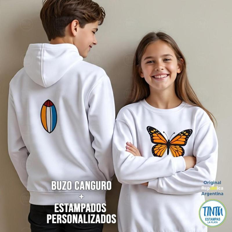 Buzos estampados con tu imagen - canguros con capucha - 2