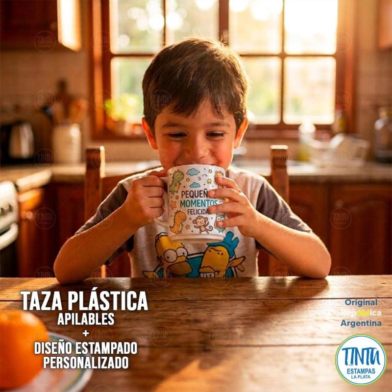 Taza plástica personalizadas estampado con tu imagen