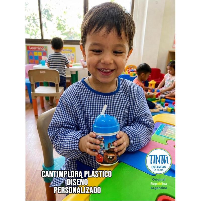 Cantimplora infantil con pico personalizados estampado con tu imagen