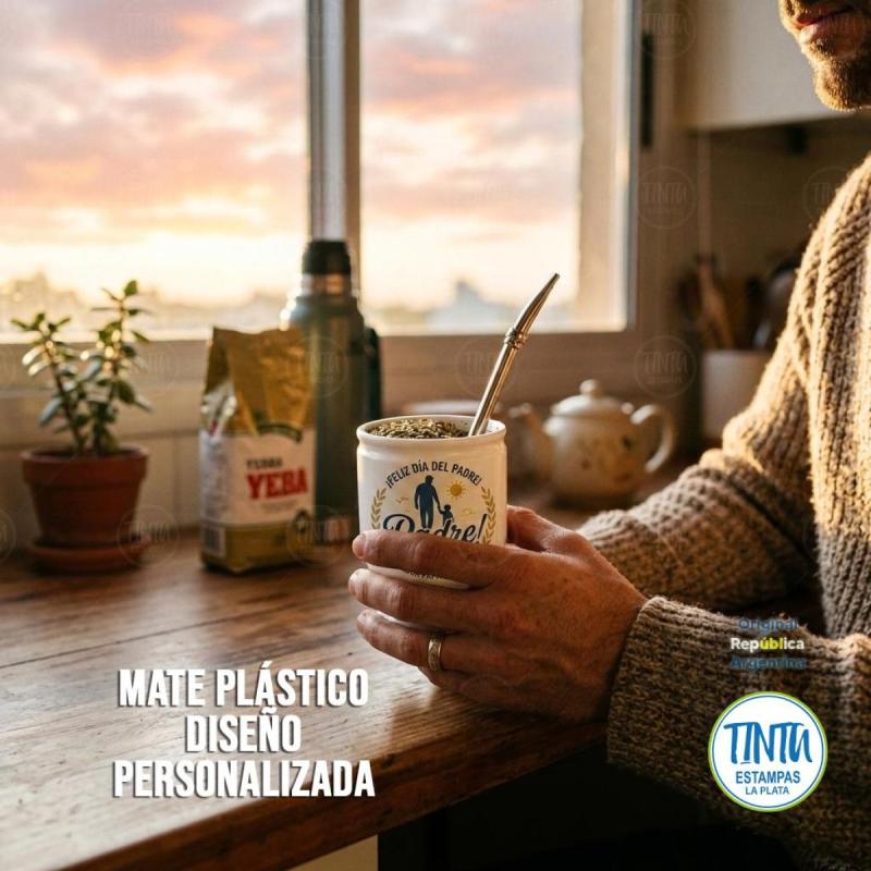 Mate plástico personalizados estampado con tu imagen