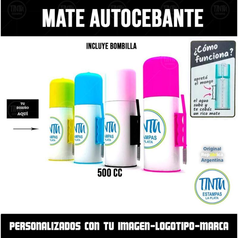 Mate autocebantes personalizados estampado con tu imagen - 2