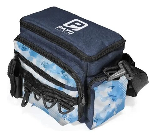 Bolso De Pesca Vadeo Payo + 4 Cajas Señuelos Tararira Dorado Color Patriota