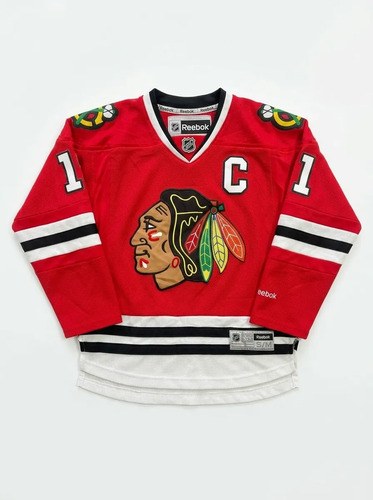 Camiseta Hockey Nhl Chicago Blackhawks Reebok #19 Toews Rojo 16