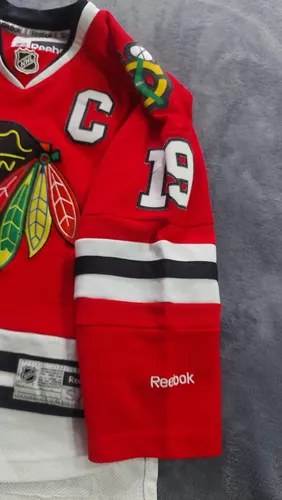 Camiseta Hockey Nhl Chicago Blackhawks Reebok #19 Toews Rojo 16 - 7