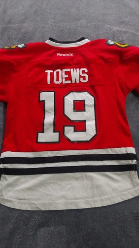 Camiseta Hockey Nhl Chicago Blackhawks Reebok #19 Toews Rojo 16 - 9