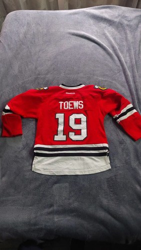 Camiseta Hockey Nhl Chicago Blackhawks Reebok #19 Toews Rojo 16 - 10