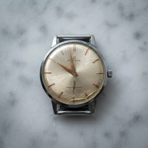 Reloj Pulsera Election Cuerda 70's Detalles Consultar Stock Plateado Beige