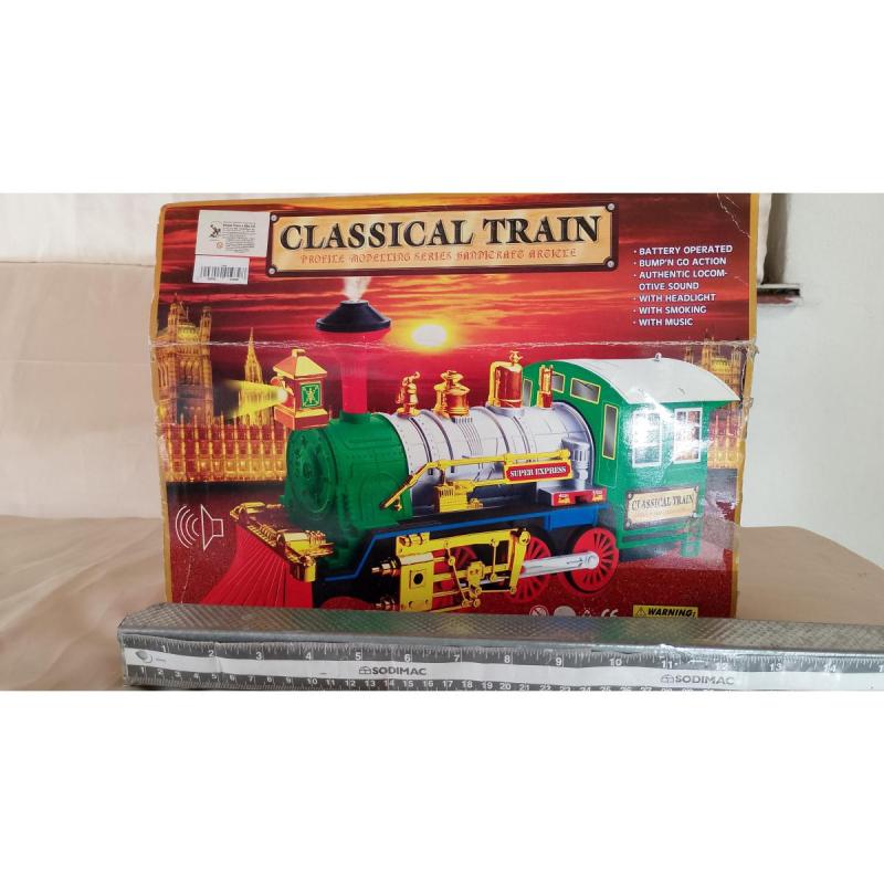 Tren a pilas con luz, sonido y movimientos