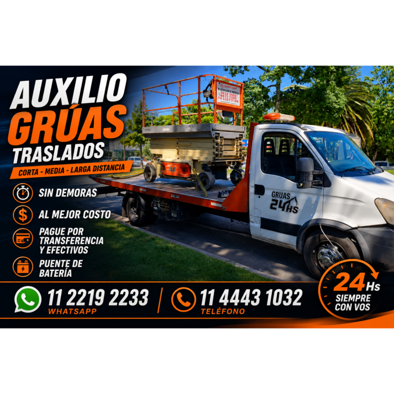 SERVICIO DE REMOLQUES 24HS Seguros • Rápidos • Confiables 1122192233 - 6