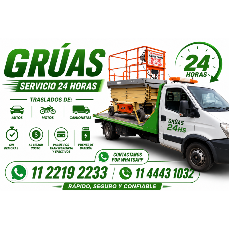 SERVICIO DE REMOLQUES 24HS Seguros • Rápidos • Confiables 1122192233 - 7