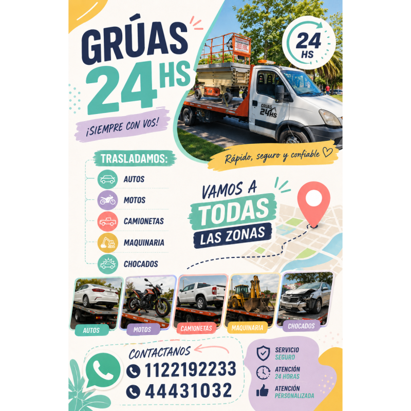 SERVICIO DE REMOLQUES 24HS Seguros • Rápidos • Confiables 1122192233 - 12