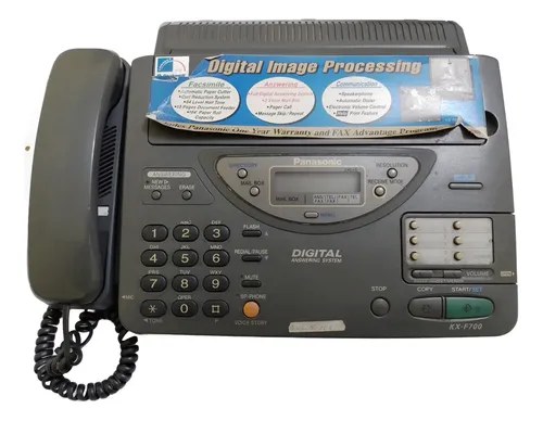 Fax Panasonic Kx F700 Con Transformador Y 5 Rollos Para Fax