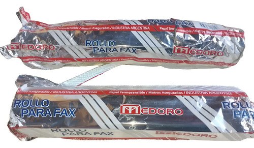 Rollo Para Fax Termosensible 216mm X 25 Metros X 5 Rollos Blanco