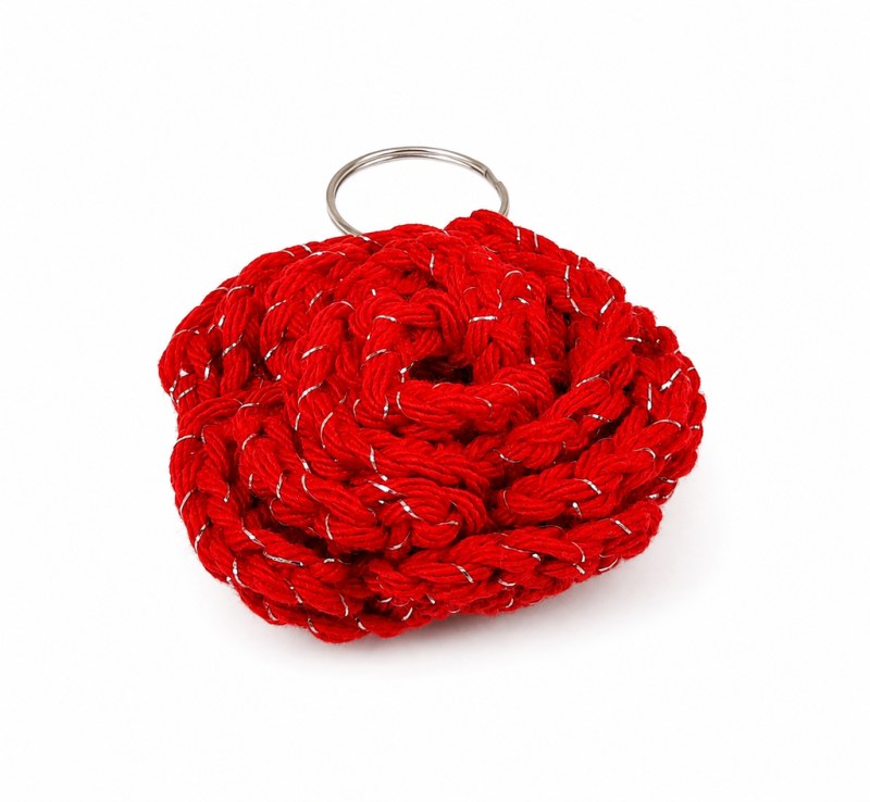 Llavero en forma de Rosa - Varios Colores
