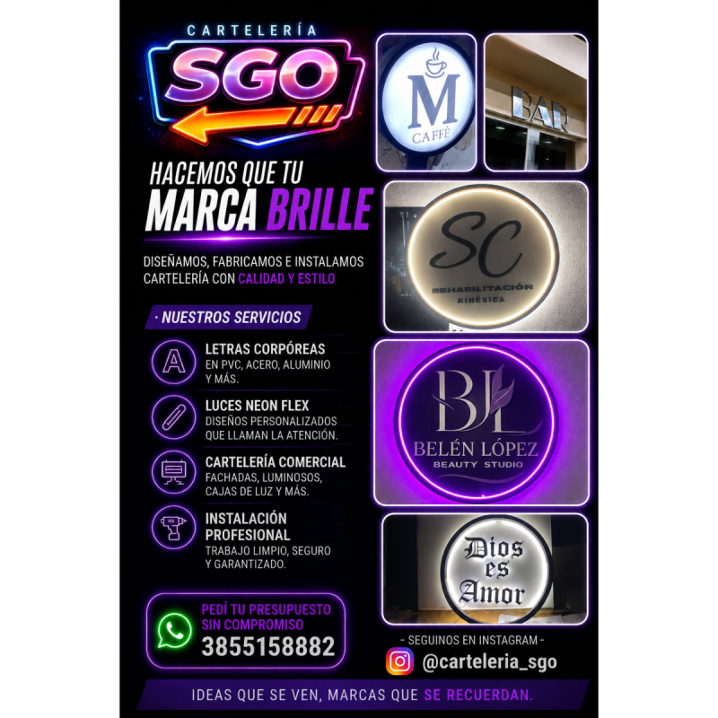 CARTELES LUMINOSOS EN SANTIAGO DEL ESTERO