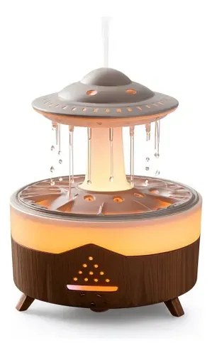 Humidificador Ovni Led Con Efecto Niebla - Modelo 267 Marro/naranja/gris