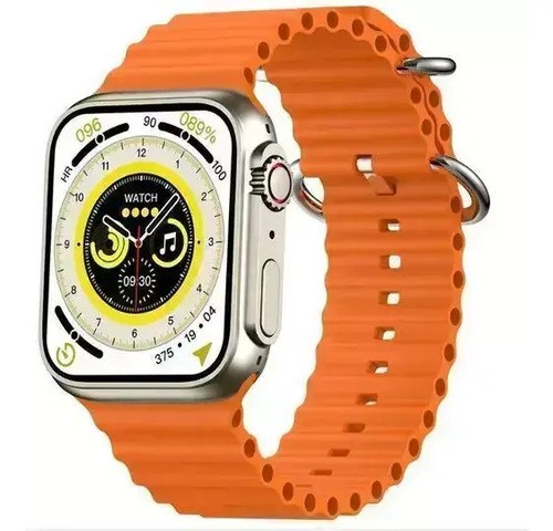Smartwatch Z69 Ultra (doble Malla) Plateado Sport Naranja Negro