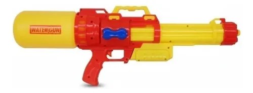 Pistola Lanza Agua Super Cañon Amarillo/rojo