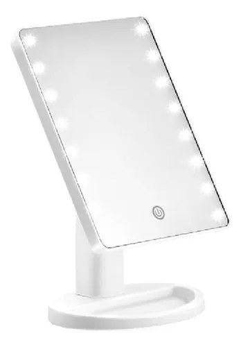 Espejo Con Luz Led Rectangular Blanco