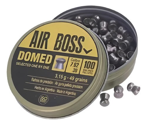 Balines Air Boss Domed 7,62 Mm Aire Comprimido Rifle Pcp