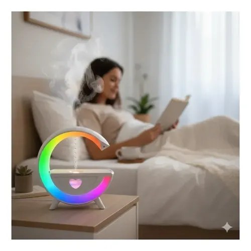Humidificador G Con Altavoz Y Luces Led Blanco - 4