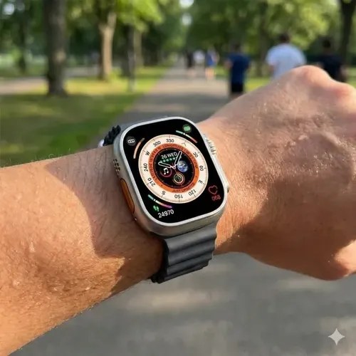 Smartwatch Z69 Ultra (doble Malla) Plateado Sport Naranja Negro - 4