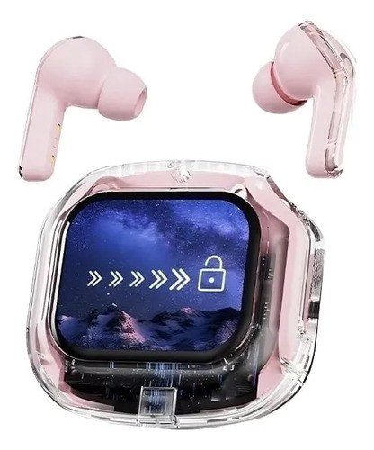 Auriculares Air Max Con Pantalla Vip - Claridad Rosa