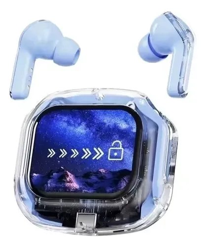 Auriculares Air Max Con Pantalla Vip - Claridad Celeste