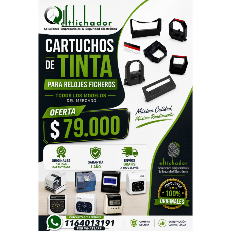 Cartuchos Tinta Relojes Ficheros