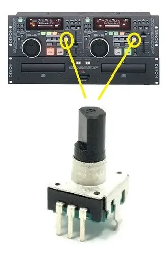 Denon Dn 2600 Potenciometro Rotativo Push Enter Data Master - 2
