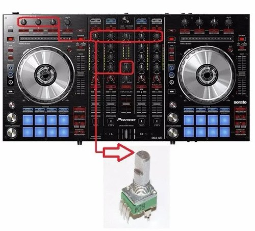 Pioneer Ddj Sx Potenciometro Rotativo Original Leer Listado - 2