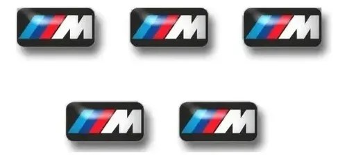 Bmw Logo Insignia M3 Importado P Llantas Tablero 5 Unidades