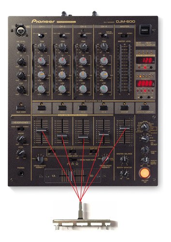 Pioneer Djm 600 Potenciometro Fader Volumen De Canal Upgrade - 2