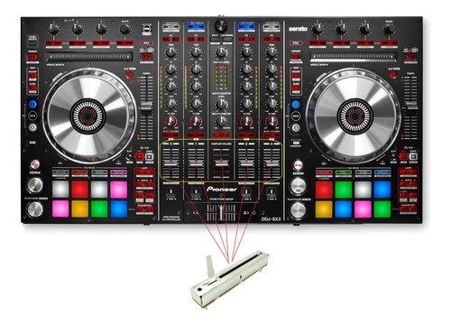 Pioneer Ddjsx2 Ddj Sx2 Potenciometro Fader De Canal Original - 2