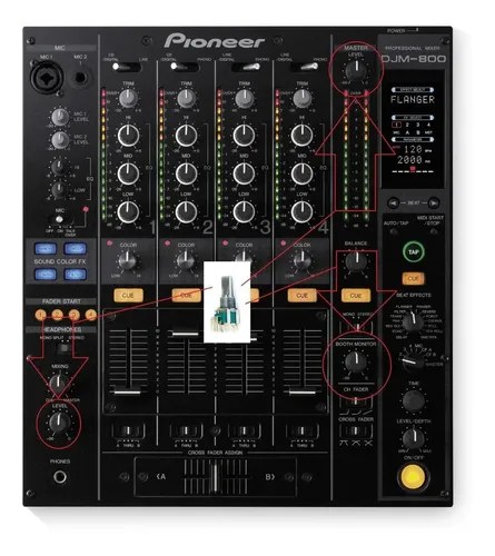 Pioneer Djm 800 Potenciometro Original Rotativo Leer Descrip - 3