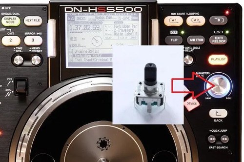 Denon Dnhs 5500 Potenciometro Rotativo Parameter Push Enter - 2
